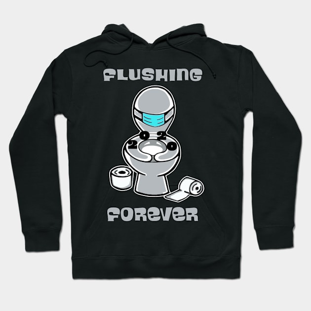 Happy New Year Flushing 2020 Forever Funny Gift Hoodie by DesignFunk